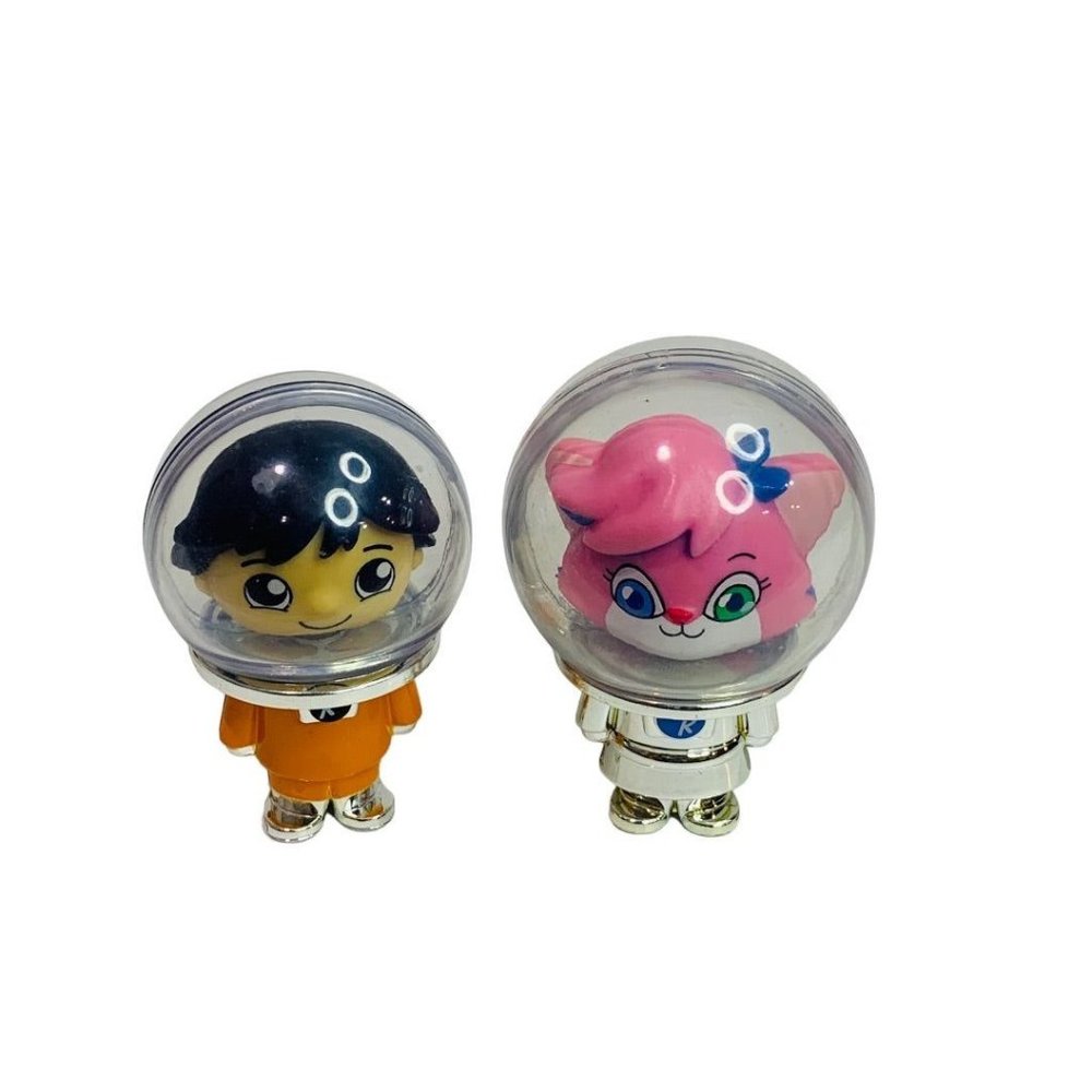 Ryans World Action Figures Alpha Alexa and Orange Astronuat 2.25"